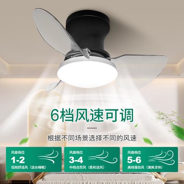 新品上市 吸頂吊扇燈大風力餐廳客廳復古仿木帶電扇一體的吊燈扇變頻遙控 幸福驛站