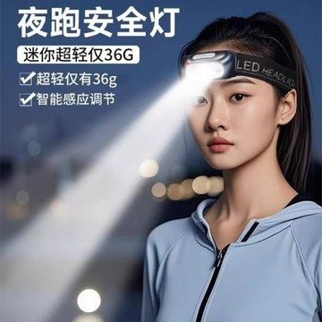LED頭燈超亮可充電頭戴式強光感應特亮手電筒小型便攜式夜釣魚燈