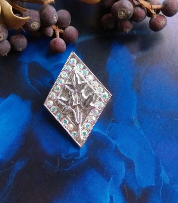 Vintage Jewelry 銀色調 個性  別針  胸針