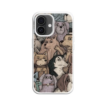 iPhone 16 SolidX 白 - 怪奇事物所 Incrediville - 狗急不跳牆密集恐懼症