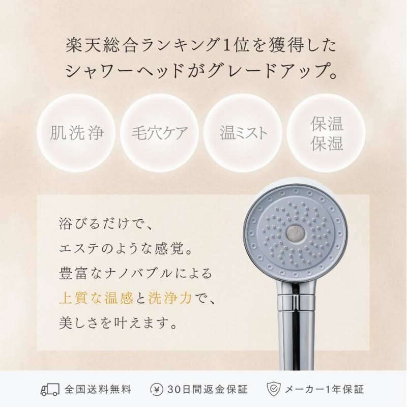 新品！めぐみ監修　MYTREX HIHO FINEBUBBLE+ シャワーヘッド MYTREX HIHO FINE BUBBLE+e | マイクロカレントシャワーヘッド