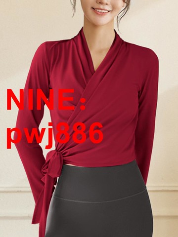 [台灣公司貨 可開發票]運動上衣女寬松速干T恤綁帶開衫吸濕排汗跑步瑜伽服健春秋長袖