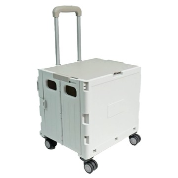 FOSO 四輪購物手推車 30L 灰色 輕便購物車  1台