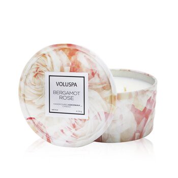 Voluspa Voluspa 兩個燈芯錫芳香蠟燭  - Bergamot Rose 170g/6oz-蠟燭