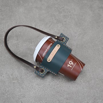 飲料提袋 環保杯套 真皮 客製禮物