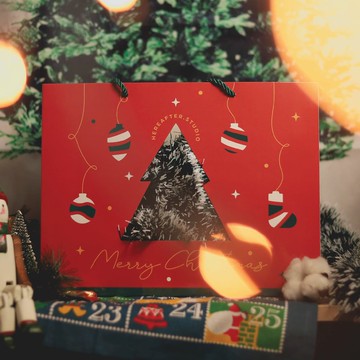 【聖誕包裝】紙袋 - 大 單購 / 滿額贈送【附送聖誕卡】