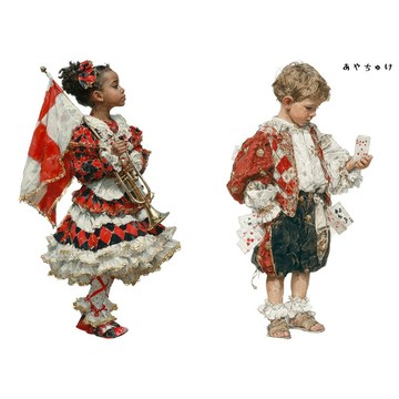 【6 月新品】08-136-0172 人物貼紙 馬戲團・復古風格
