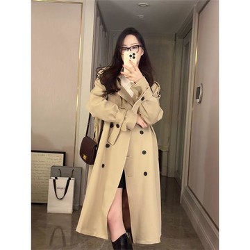 風衣外套女春秋2024年新款流行中長款英倫風小個子高級感氣質大衣