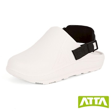 ATTA 激厚減震 動感極彈包頭室外拖鞋-白色