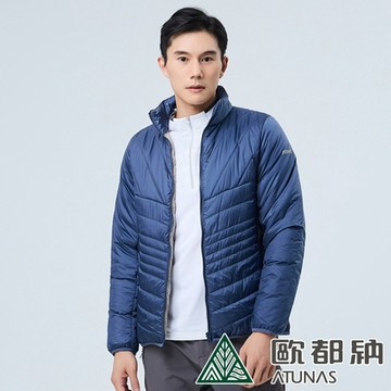 【ATUNAS 歐都納】男款防風輕量THERMOLITE科技纖維保暖外套A8GA2313M午夜藍/卡其/SOFTSHELL刷毛/防潑水/戶外休閒旅遊穿搭