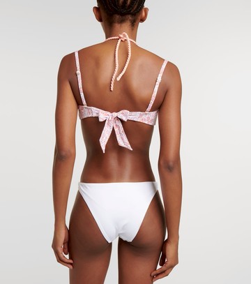 Heidi Klein Muskmelon Bay paisley bandeau bikini top