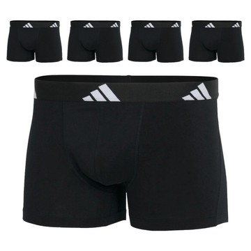 adidas 愛迪達 男款 平口內褲 4AM019-000 5件  黑色  XL