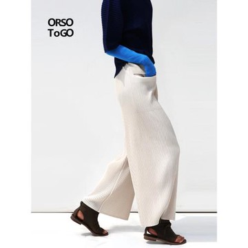 直筒休閑褲褶皺垂墜感2025新款大碼寬松顯瘦慵懶風裙褲春夏季穿搭