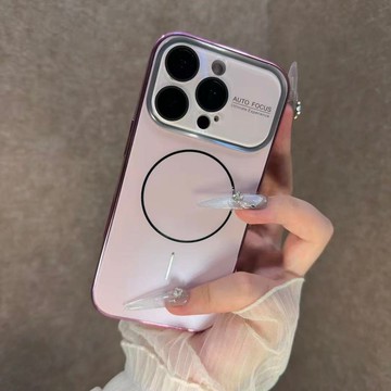 秒變i17大視窗 鐳射極光鏡頭框 超強細圈磁吸防摔殼 用於iPhone17 i16 手機殼i15 i14 i13 i12