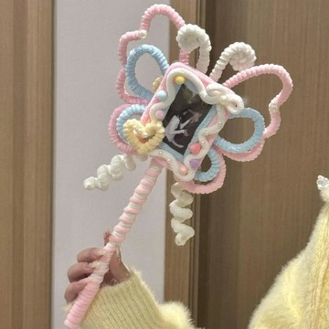 ✅【毛絨絨仙女棒DIY材料包】 扭扭棒魔法棒卡套小卡專用 手工送閨蜜對象禮物 創意耐用便捷實用 台灣出貨