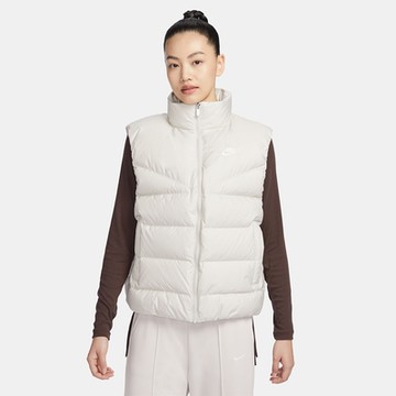NIKE 羽絨背心 女款 運動 保暖 AS W NSW TF DWN WR VEST GCEL 米白 FZ1104-072