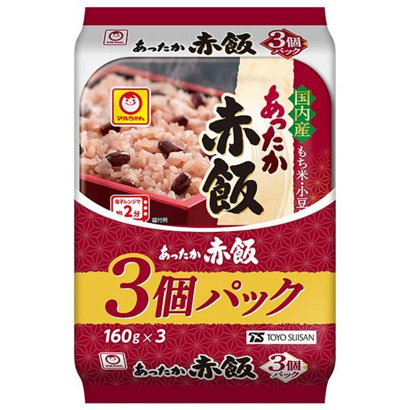 東洋水産 あったか赤飯 3個パック (160g×3個)×8個入×(2ケース)