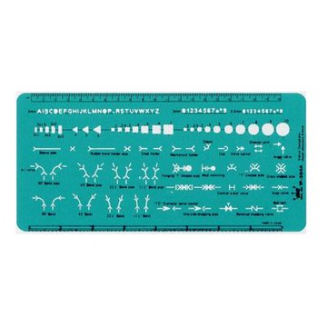 【徠福】化學符號定規  / 片 TP-504A