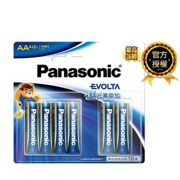 Panasonic EVOLTA 鈦元素電池 4號6入(4+2大卡)