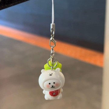 可愛四葉草自嘲熊掛件軟萌卡通包包鑰匙圈手機鏈小眾ins風掛飾