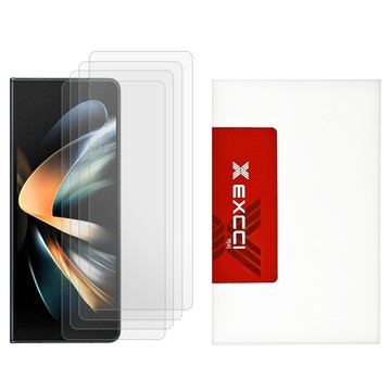 EXCCI 閃亮 2.5D 圓弧切割 完美貼合 鋼化玻璃 手機螢幕保護貼 4片裝  Galaxy Z Fold 4  1組