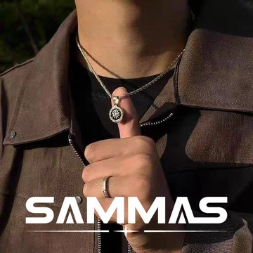 SAMMAS🔥原創設計 古錢幣項鍊 鈦鋼項鍊 項鏈 百搭 項鍊 粗項鍊 嘻哈項鍊 316L醫療鋼 個性項錬 麻花項錬