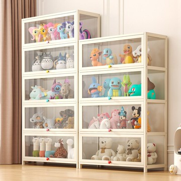 【含稅/免運】 爆款手辦展示柜帶燈柜透明樂高展柜家用模型陳列柜玩具展示架柜子