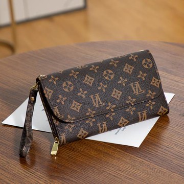 錢包女士長款2025新款簡約多功能卡位印花手拿單肩斜挎手機手抓包