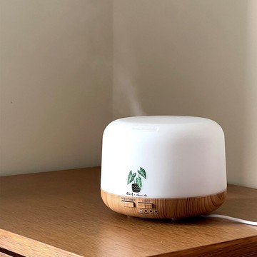 居家香氛【插畫植物款】─DIY香氛水氧機精油組 五款插畫轉印貼