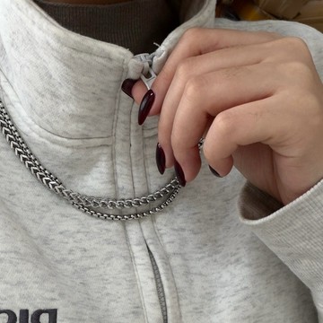 【現貨】重工雙層磁吸蛇骨項鏈 鈦鋼項鍊女 毛衣鍊 男生項鍊 不鏽鋼項鍊 316鈦鋼項鍊 佛牌鍊 長鍊 長項鍊