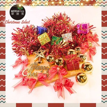 摩達客-聖誕裝飾配件包組~多款可選(2尺樹適用)(不含聖誕樹/不含燈)