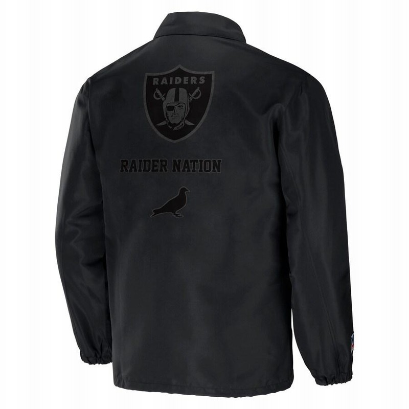 NFL レイダース ジャケット NFL フルスナップ コーチジャケット