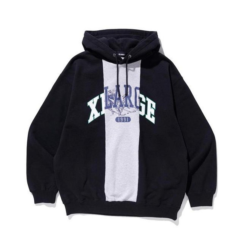 エクストララージ XLARGE PATCHWORK PULLOVER HOODED SWEAT パッチ