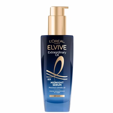 L'Oréal Paris Elvive Extraordinary Oil Midnight Renourishing Hair Treatment Serum for Dry Hair 100ml