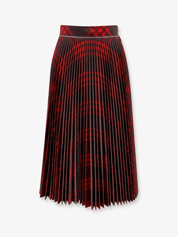 Pleated wool blend skirt - BURBERRY - gender_Woman