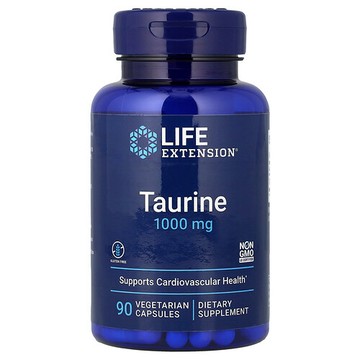 Life Extension, 牛磺酸，1000 毫克，90 粒素食膠囊
