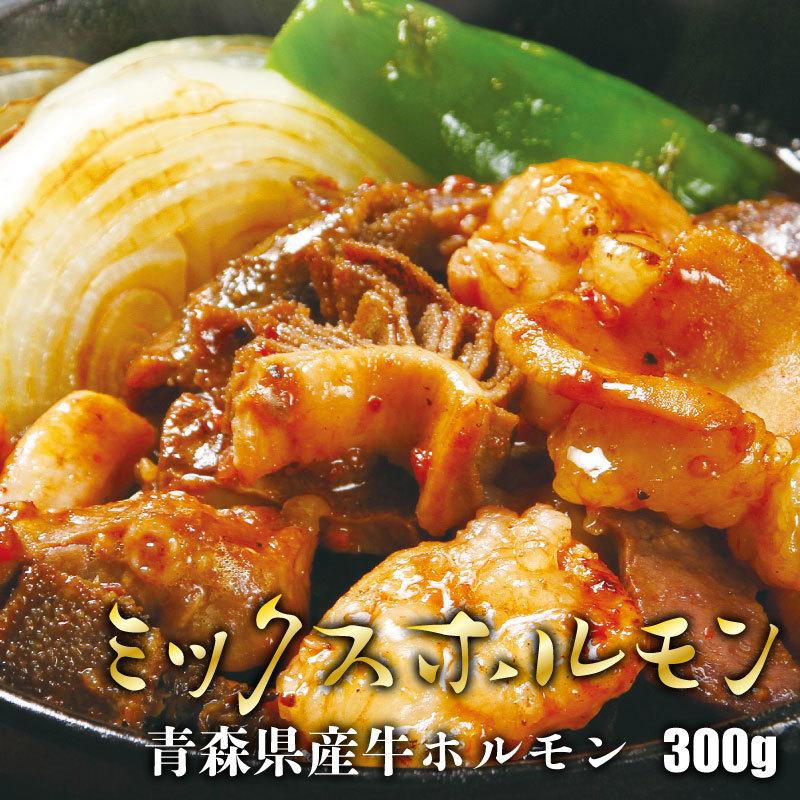 青森県産 9種の牛ミックスホルモン[300g](冷凍) 牛ホルモン 皮付きミノ センマイ フワ ハツ ハチノス 牛もつ タレ漬け 国産牛 BBQ  バーベキュー 焼肉 焼き肉 | LINEショッピング