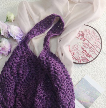 【現貨】Handmade手工編織/黃麻繩編織網袋/購物袋/肩背包/麻繩包