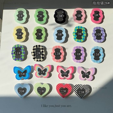愛心 蝴蝶 化妝鏡 鏡子 高品質 磁吸手機支架 支援MagSsfe 強磁吸附 360度旋轉 折疊支架 桌面支架 氣囊支架