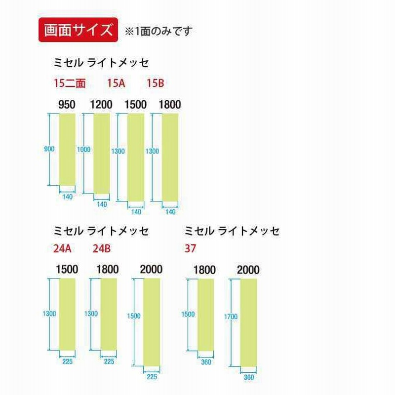 案内板 ミセルライトメッセ15B 高さ1500mm 3面表示 ベルト穴付き 案内板 ミセルライトメッセ15B 高さ1500mm 3面表示 ベルト穴付き