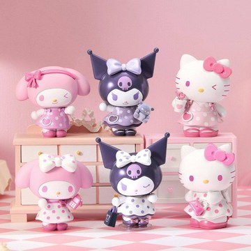 💕台現免運💕MINISO 名創優品三麗鷗甜心少女系列盲盒 庫洛米美樂蒂 Kitty 潮玩手辦公仔桌面擺件女生生日禮物