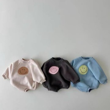 Cheese【預購】可愛笑臉男女寶寶包屁衣/寶寶連身衣/嬰兒包屁衣/嬰兒連體衣