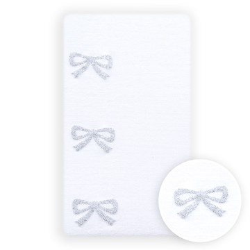 【公主童襪】銀色側邊大蝴蝶結超細纖維兒童褲襪