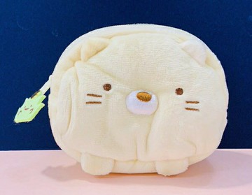 【震撼精品百貨】角落生物 Sumikko Gurashi SAN-X 絨毛造型零錢包-貓咪#71129 震撼日式精品百貨