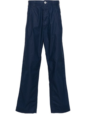 Stone Island - mid-rise tapered trousers - men - Cotton - 34 - Blue