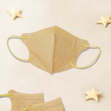 天心/醫療口罩/2~4歲/幼童立體30入/蠟筆系列/喵喵橘/素色