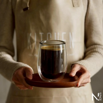 【N.SPACE】朝霧雙層玻璃杯 川谷雙層玻璃咖啡杯 雙層玻璃杯 隔熱防燙  咖啡專用玻璃杯 雙層杯 防燙玻璃杯 咖啡杯