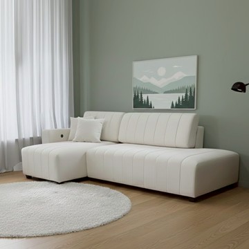 【BNS美學】帆船 ｜ 北歐風愛凡斯面料三人床沙發 ｜充電usb