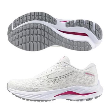 Mizuno 美津濃 慢跑鞋 男女鞋 WAVE INSPIRE 20 乳癌防治 白【運動世界】J1GC245201/J1GD245221