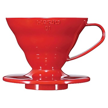 HARIO 好璃奧 V60 01樹脂濾杯 INT 紅色  VD-INT-01R  1個